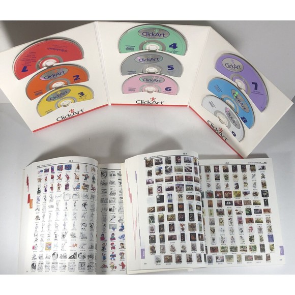 Click Art 125,000 Print Shop Deluxe Images Pak, 2 Users Catalog Guides ,… - Picture 6 of 10